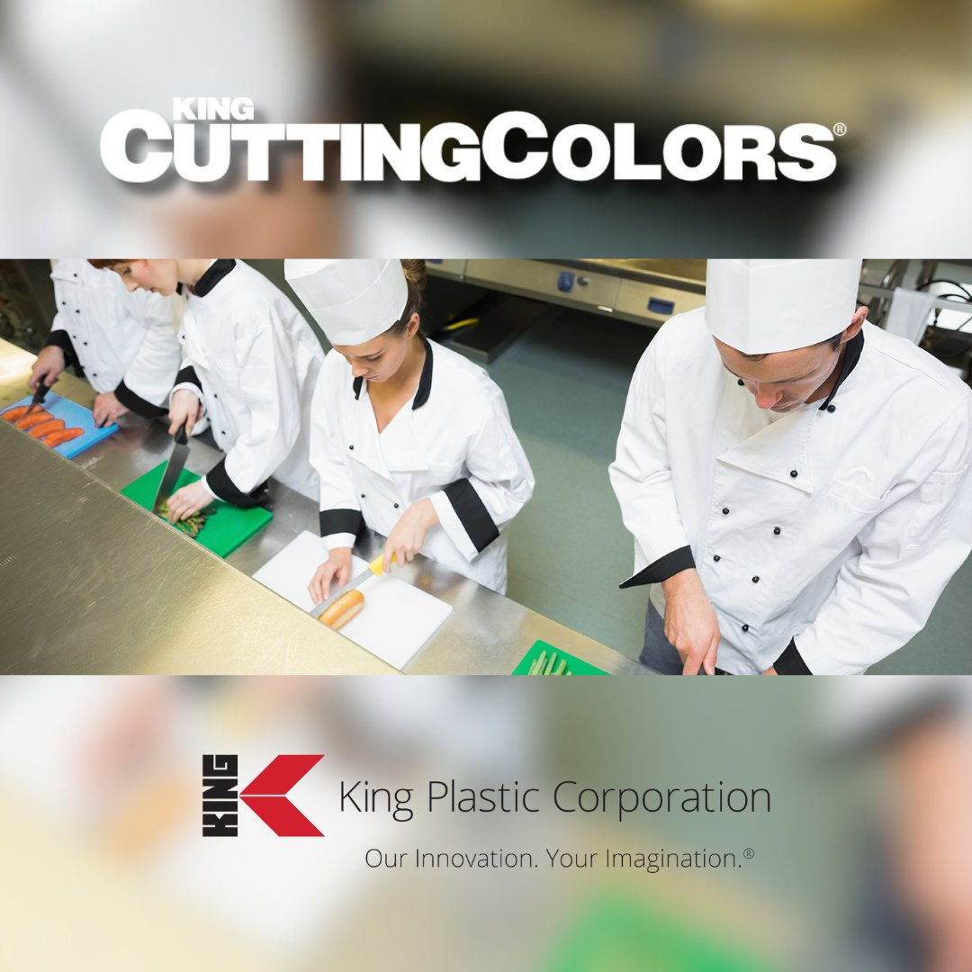 KingPlastic's tweet image. Chefs worldwide trust King CuttingColors® to keep their kitchens safe and organized! 🍖🍓🥕 
To learn more, contact us today or your nearest distributor. 

#FoodSafety #CrossContamination #KingCuttingColors #NSFListed #KitchenEssentials #Hygiene #CulinaryExcellence