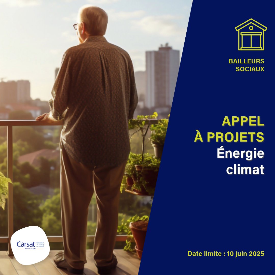 🏘️ #BailleursSociaux : la <a href="/Carsat_RA/">Carsat Rhône-Alpes</a> lance 2 appels à projets pour soutenir vos actions relatives à :
📌la création/rénovation d’ascenseurs
📌l'amélioration de la performance #énergétique
 
➡️ Date limite de candidature : 10 juin 2025
➡️ Toutes les infos : bit.ly/4hEzqY6