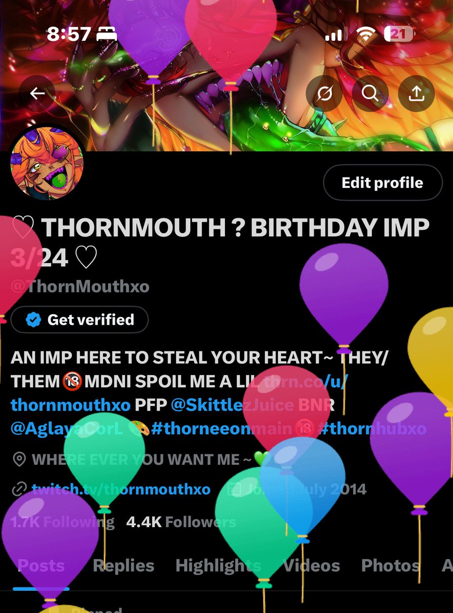 ♡ THORNMOUTH ? HYPNO CHAOS IMP ♡ tweet media