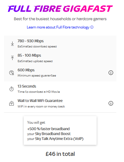 TrevColbert's tweet photo. @SkyHelpTeam This is very mis-leading as the quoted price doesn't actually include Sky Broadband Boost or Sky Talk Anytime Extra. As all of the products are in the box the assumption is that they are all included https://t.co/pv4uuYzlxy