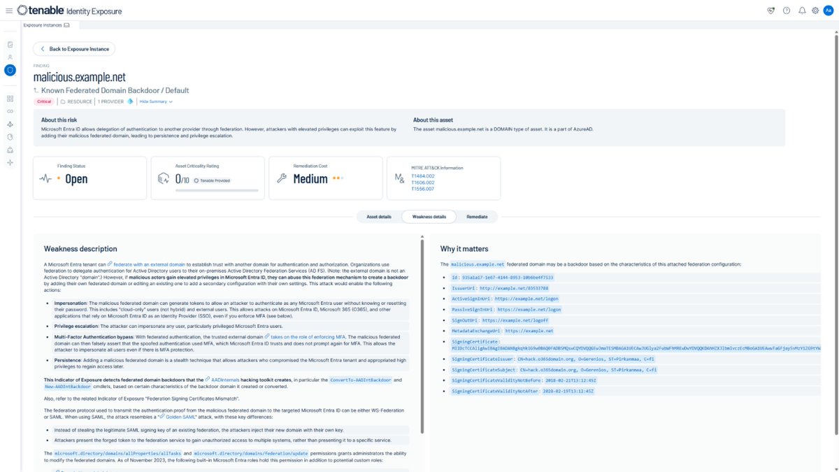 🎥 Here's the recording of last week's webinar where I shared how to protect Entra ID from real-world attacks 🏴‍☠️, beginning with federation backdoors/privesc, using Tenable Identity Exposure

tenable.com/webinars/3-rea…