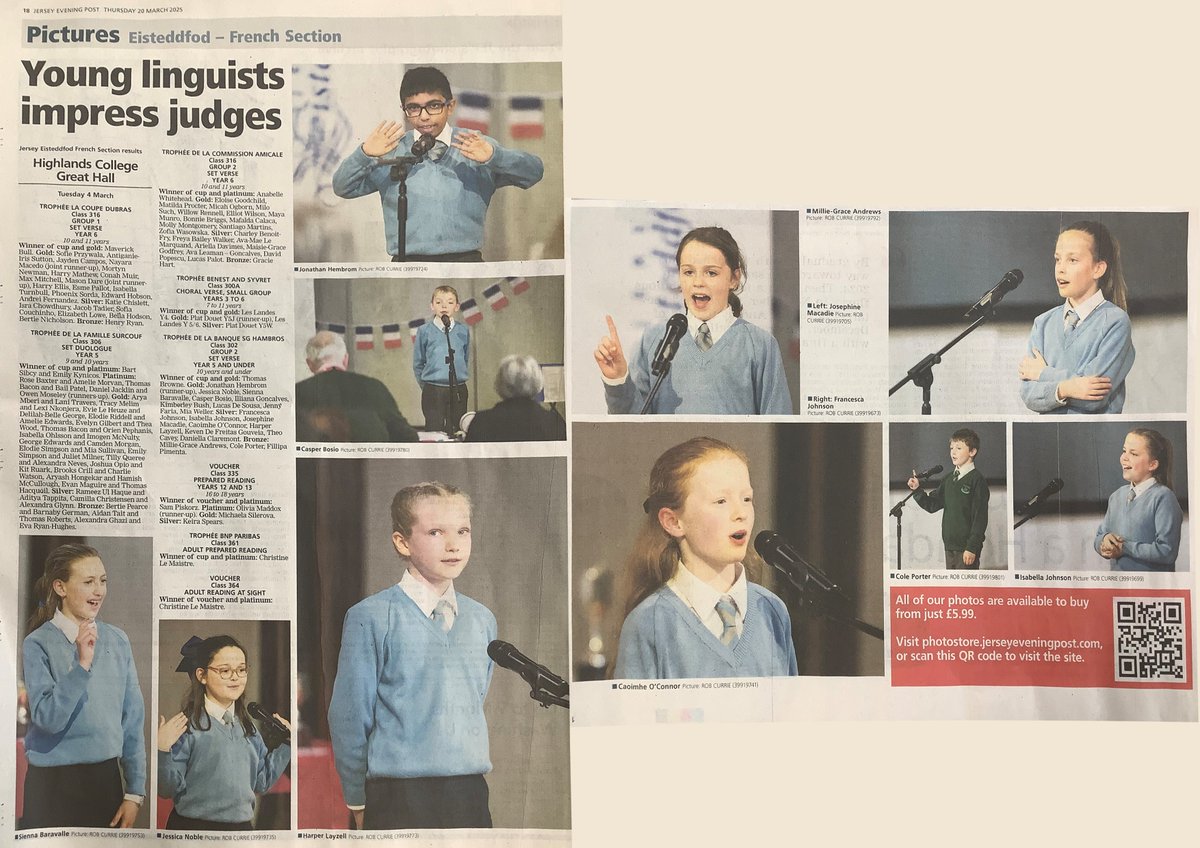 🚀 Huge congratulations to our young linguists for their courage &amp; confidence at the French Eisteddfod! 🇫🇷✨ A fantastic achievement! 👏👏
#FCJExcellence #MarieMadeleine #FrenchEisteddfod #LanguagesMatter <a href="/JEPnews/">jepnews</a>