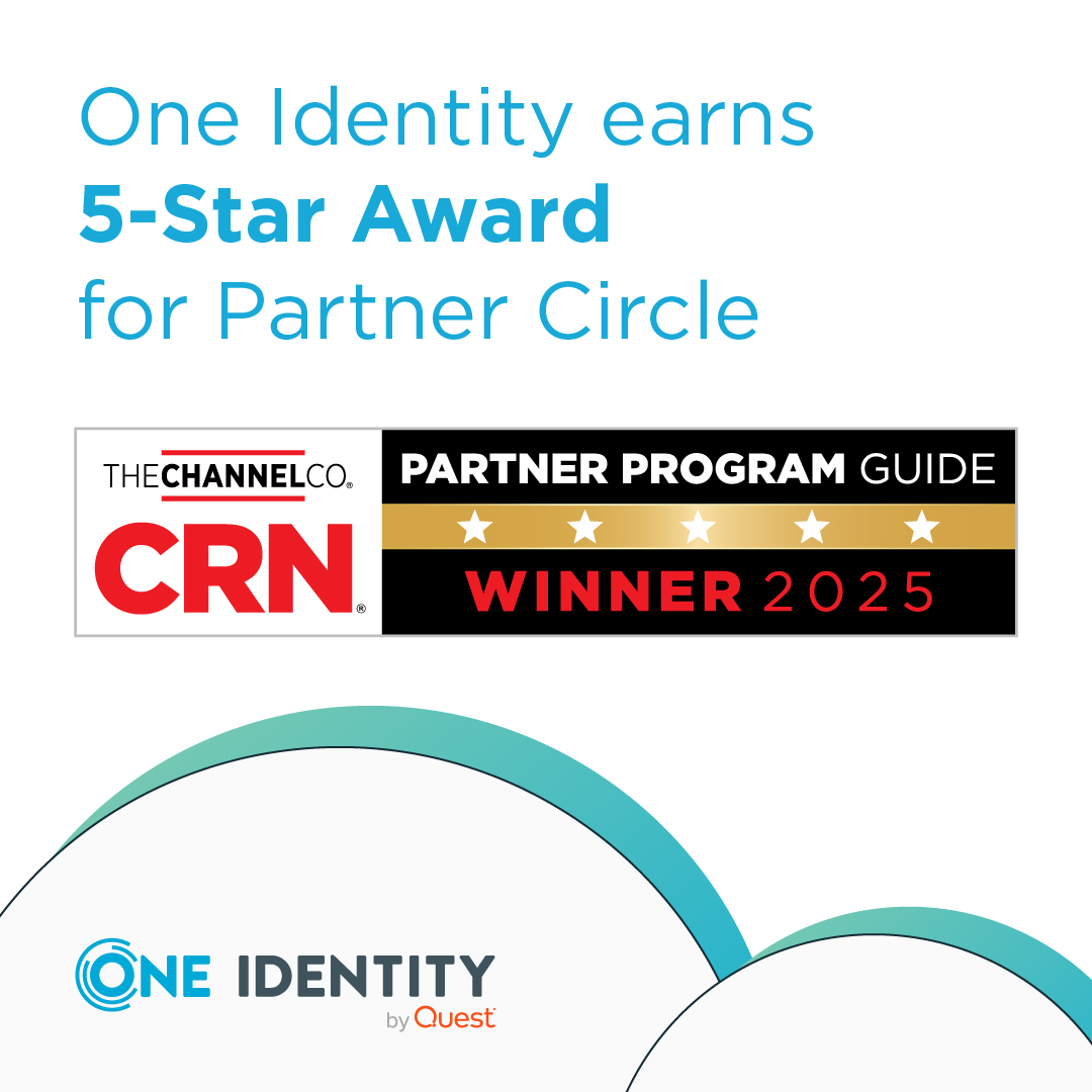 Exciting News! One Identity Partner Circle earned a 5-Star rating in the 2025 <a href="/CRN/">CRN</a> Partner Program Guide! ⭐

For the eighth year, we’re recognized for driving innovation and enabling partner success. Get all the details in this press release 👉 okt.to/Zb4flQ