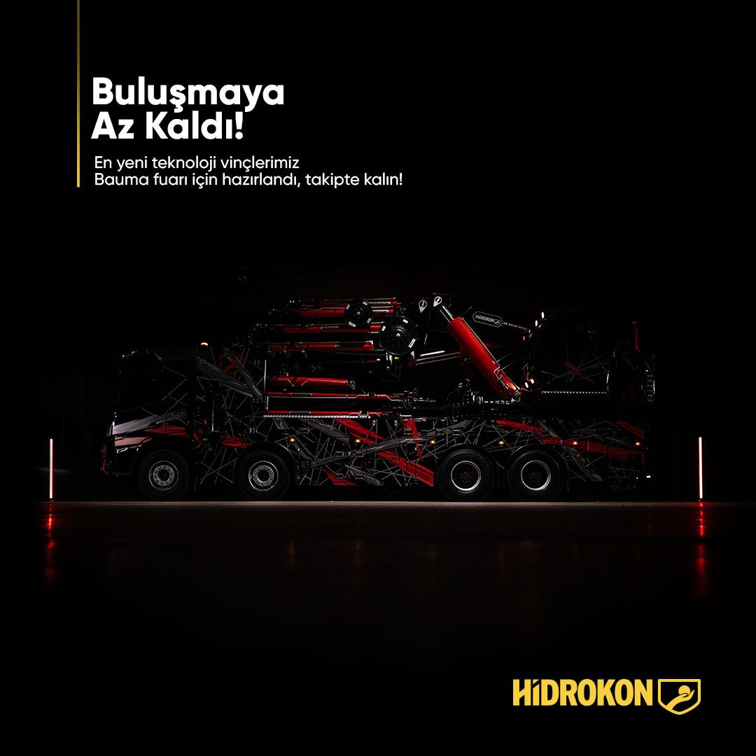 Buluşmaya az kaldı! En yeni teknoloji vinçlerimiz Bauma fuarı için hazırlandı, bizi takipte kalın.

🗓️ 7-13 Nisan 2025
📍 Bauma MÜNİH
📍Stand - Outdoor Fn 821/2

#hidrokon #bauma #bauma2025 #crane #platforms