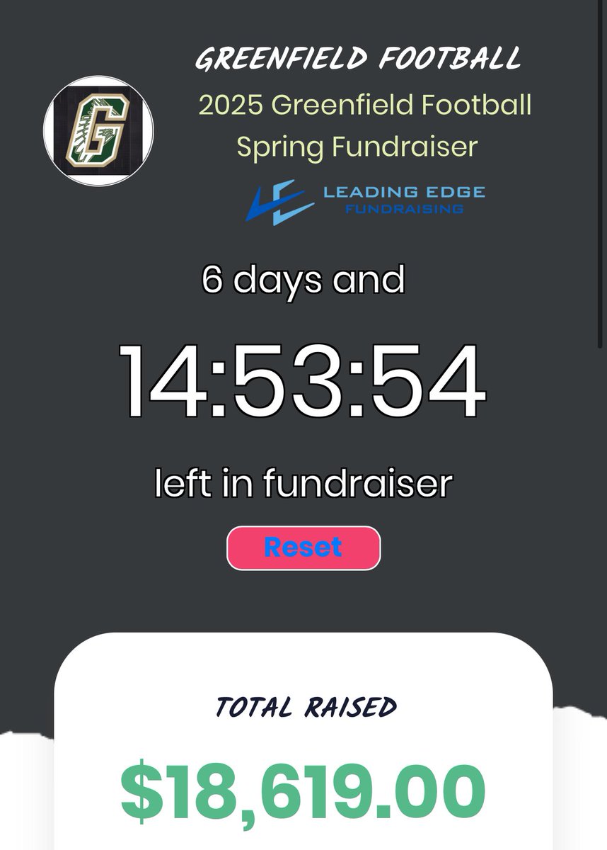 🚨FUNDRAISING UPDATE🚨

OFFICIALLY over 60% of the way to our team goal of raising $30,000

Again, there are a million ways to spend discretionary dollars right now. We can assure you your donations will be used with fidelity.

🔗: app.launchfundraising.com/launchathonFun…