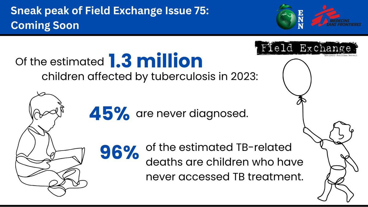 Emergency Nutrition Network (@ennonline) on Twitter photo š¢ #WorldTBDay2025: Nutrition is key to preventing tuberculosis disease in children. š½ļø Stay tuned for <a href="/MSF/">MSF International</a>'s article in Field Exchange Issue 75 on tackling the TB-malnutrition crisis in children. #YesWeCanEndTB <a href="/MSF_access/">MSF Access Campaign</a>
š Subscribe: buff.ly/uO1d264 š¢ #WorldTBDay2025: Nutrition is key to preventing tuberculosis disease in children. š½ļø Stay tuned for <a href="/MSF/">MSF International</a>'s article in Field Exchange Issue 75 on tackling the TB-malnutrition crisis in children. #YesWeCanEndTB <a href="/MSF_access/">MSF Access Campaign</a>
š Subscribe: buff.ly/uO1d264