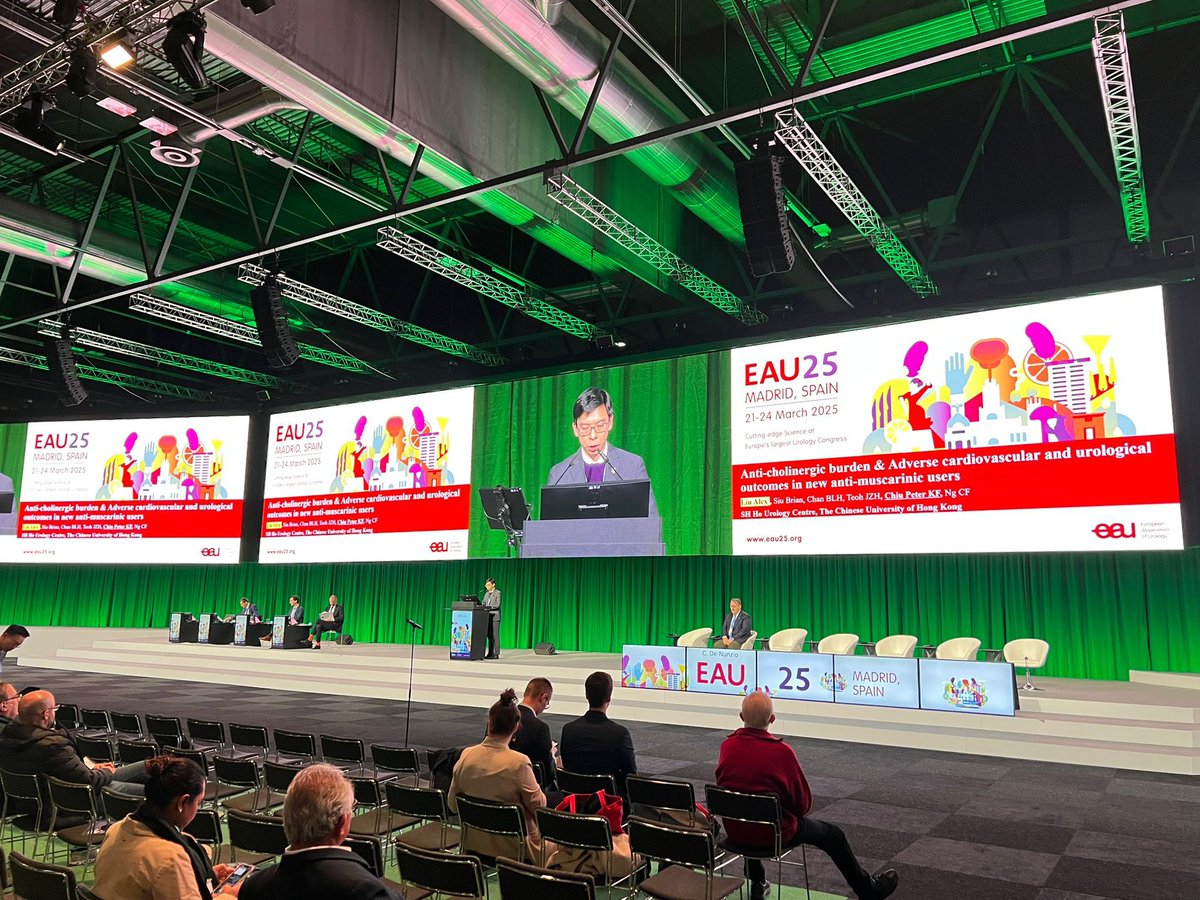 alexeiliu's tweet image. What an honour! Our work on anti-cholinergic burden in OAB patients and its associated CVS risk won Second Prize Best Abstract (Non-Oncology) at #EAU25!
A big thank you to my supervisors for the support!
@Uroweb @CUHKMedicine #UroSoMe
