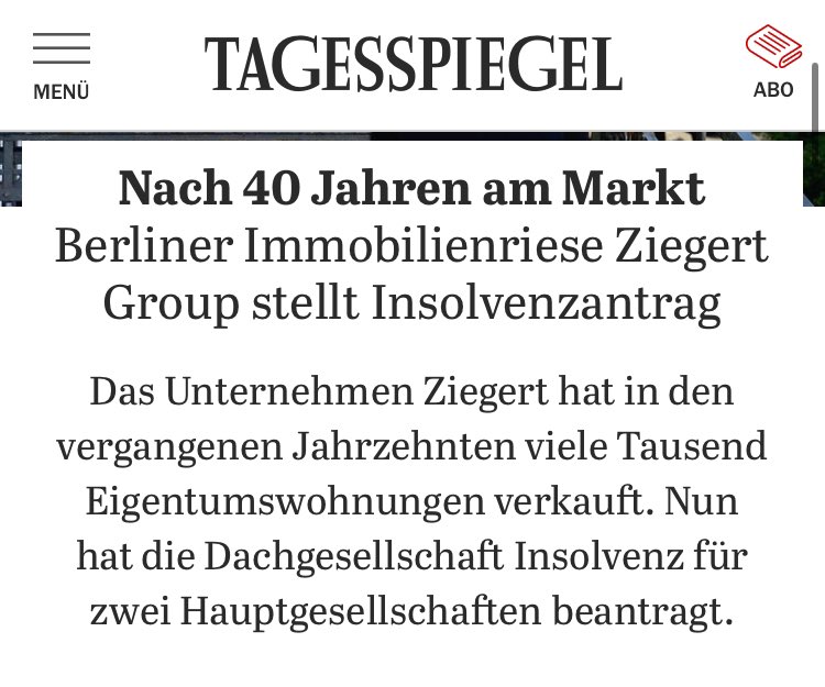 Ein guter Tag für alle Mieter in Berlin. 

Ziegert machte sein Geld durch instransparente Firmengeflechte und ein „Entmietungsmanagement“ bei dem massiver Druck auf Bestandsmieter ausgeübt wurde, sowie die Umwandlung von Miet- in Eigentumswohnungen.