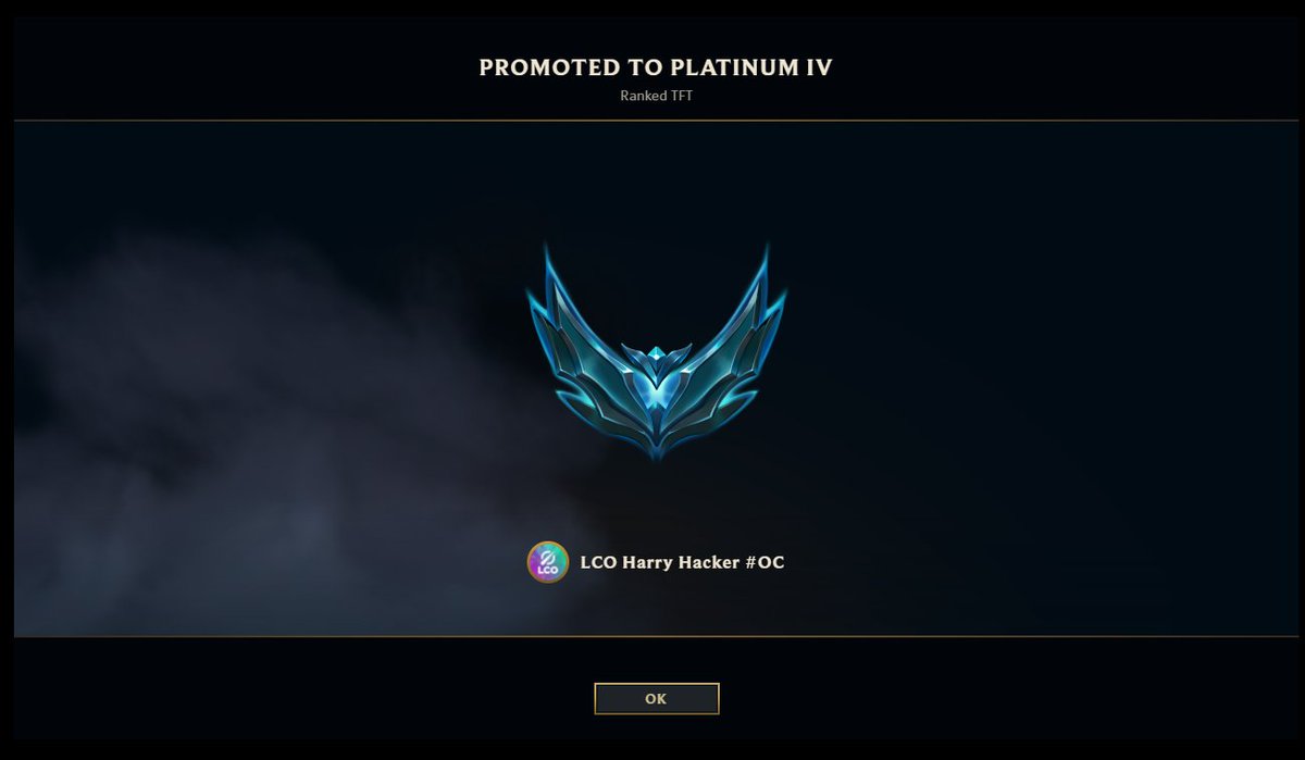 A brief late season burst to hit Platinum (#TFT the only game where I can hit that level with my old man hands)!