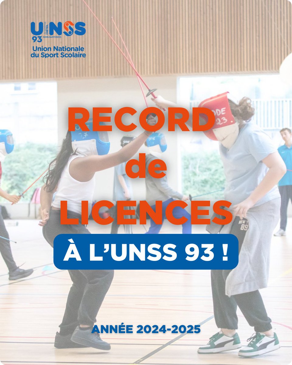Avant d'entamer notre semaine spéciale CF, nous avons dépassé les 28110 licences, ancien record de l'UNSS 93 (en fin d'année !) 🔥

Nous tenons à remercier toutes les parties prenantes qui permettent aux élèves de s'épanouir tous les mercredis sur nos rencontres 🤝