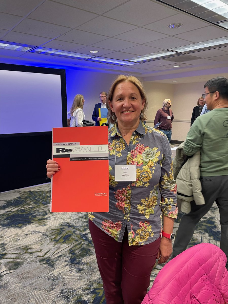 perezparedes's tweet photo. @CambUP_LangLing  @EurocallLang ReCALL was very well represented at this year's Open Editors’ Meeting @AAALinks Thanks Nina Vyatkina !!!!! #research #LanguageLearning #appliedlinguistics #AAAL2025 #computerassistedlanguagelearning  More on ReCALL here: https://t.co/K3m5TX7RWx https://t.co/kBdS2kVE4v