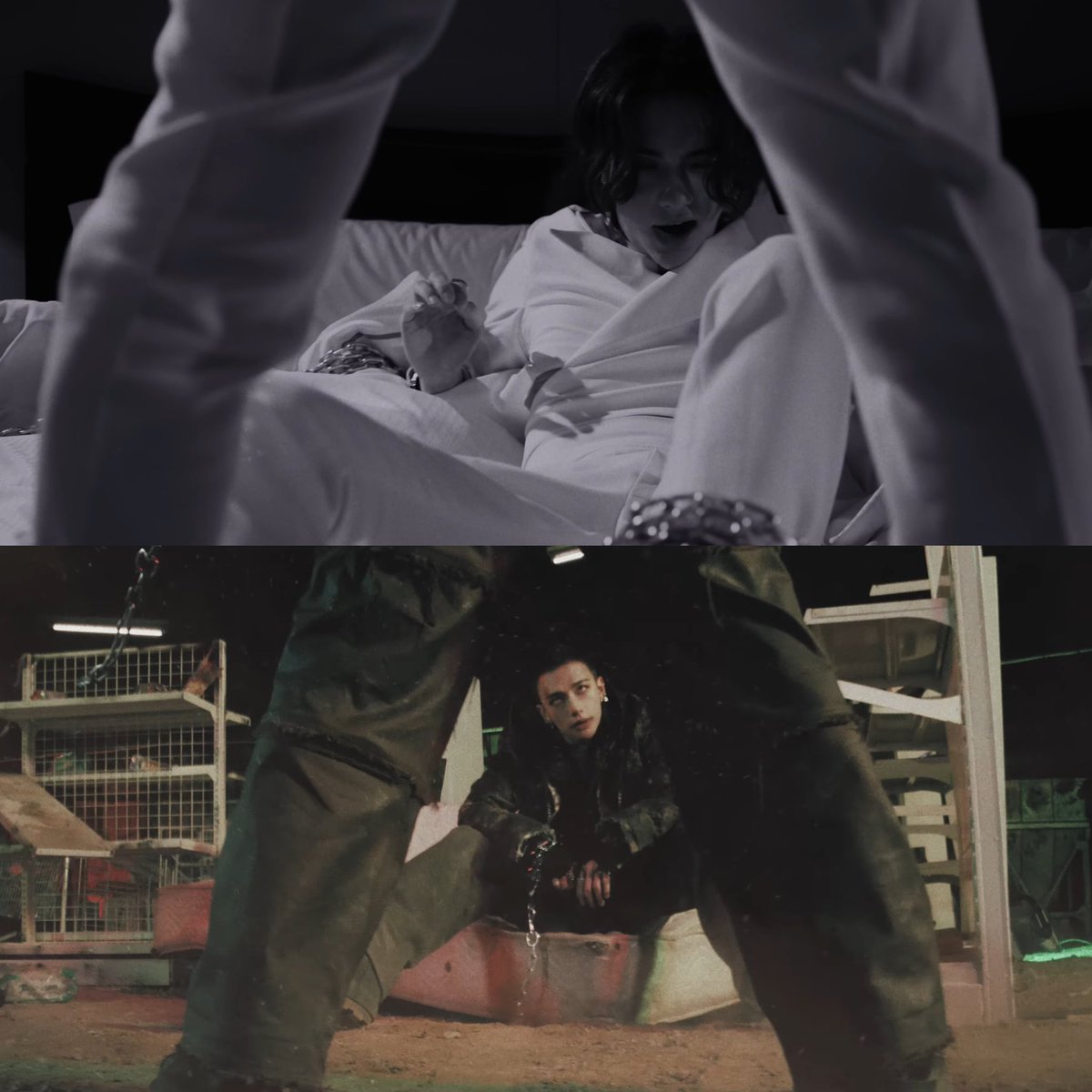 if i had a dollar for every time hyunjin was chained to a bed with a man standing over him i would have two dollars which isn't a lot but it's weird that it happened twice