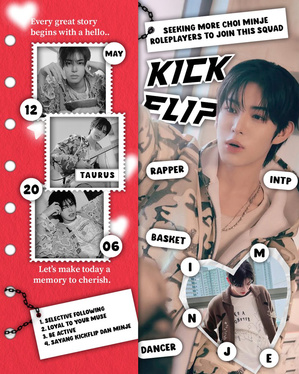 Minjestiec's tweet image. ☎️ . . . 𝘔𝘪𝘯𝘫𝘦𝘴𝘵𝘪𝘦𝘤 𝘪𝘴 𝘤𝘢𝘭𝘭𝘪𝘯𝘨 ‼️ 

Greetings, we are 𝙈𝙞𝙣𝙟𝙚𝙨𝙩𝙞𝙚𝙘. Seeking Choi Minje roleplayers to join our ranks, we also welcome friendships with SQ/OAs and are open to partnerships. Will you answer the call?