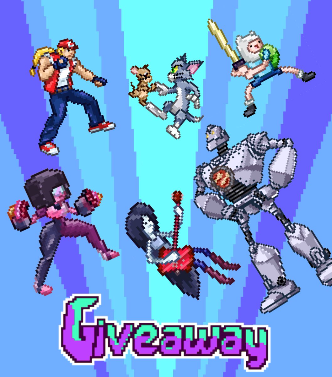 Gabrielgabgab || open commissions 👌 (@gabrielgaabgab) on Twitter photo 🚨GIVEAWAY🚨
Hi, I'm giving away 3 mini pixelarts of the remaining characters.
To Enter:
💙- Follow Me: <a href="/Gabrielgaabgab/">Gabrielgabgab || open commissions 👌</a>
♥️- Like + RT this post
💚- Tag a friend (+1 point )
The 3 winners will be announced on March 30 th! GOOD LUCK! #pixelart #GIVEAWAY 🚨GIVEAWAY🚨
Hi, I'm giving away 3 mini pixelarts of the remaining characters.
To Enter:
💙- Follow Me: <a href="/Gabrielgaabgab/">Gabrielgabgab || open commissions 👌</a>
♥️- Like + RT this post
💚- Tag a friend (+1 point )
The 3 winners will be announced on March 30 th! GOOD LUCK! #pixelart #GIVEAWAY