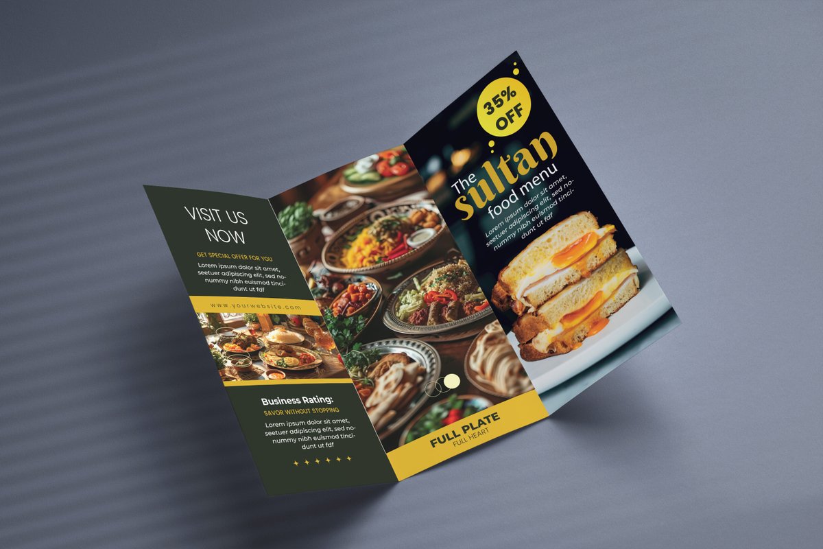 Printdesigne123's tweet image. In the competitive world of food and hospitality, first impressions matter and a well designed trifold brochure can be a powerful tool for restaurants to showcase their menu, ambiance, and unique offerings.  

 #RestaurantBrochure #TrifoldDesign #MenuTemplate #FoodBrochure