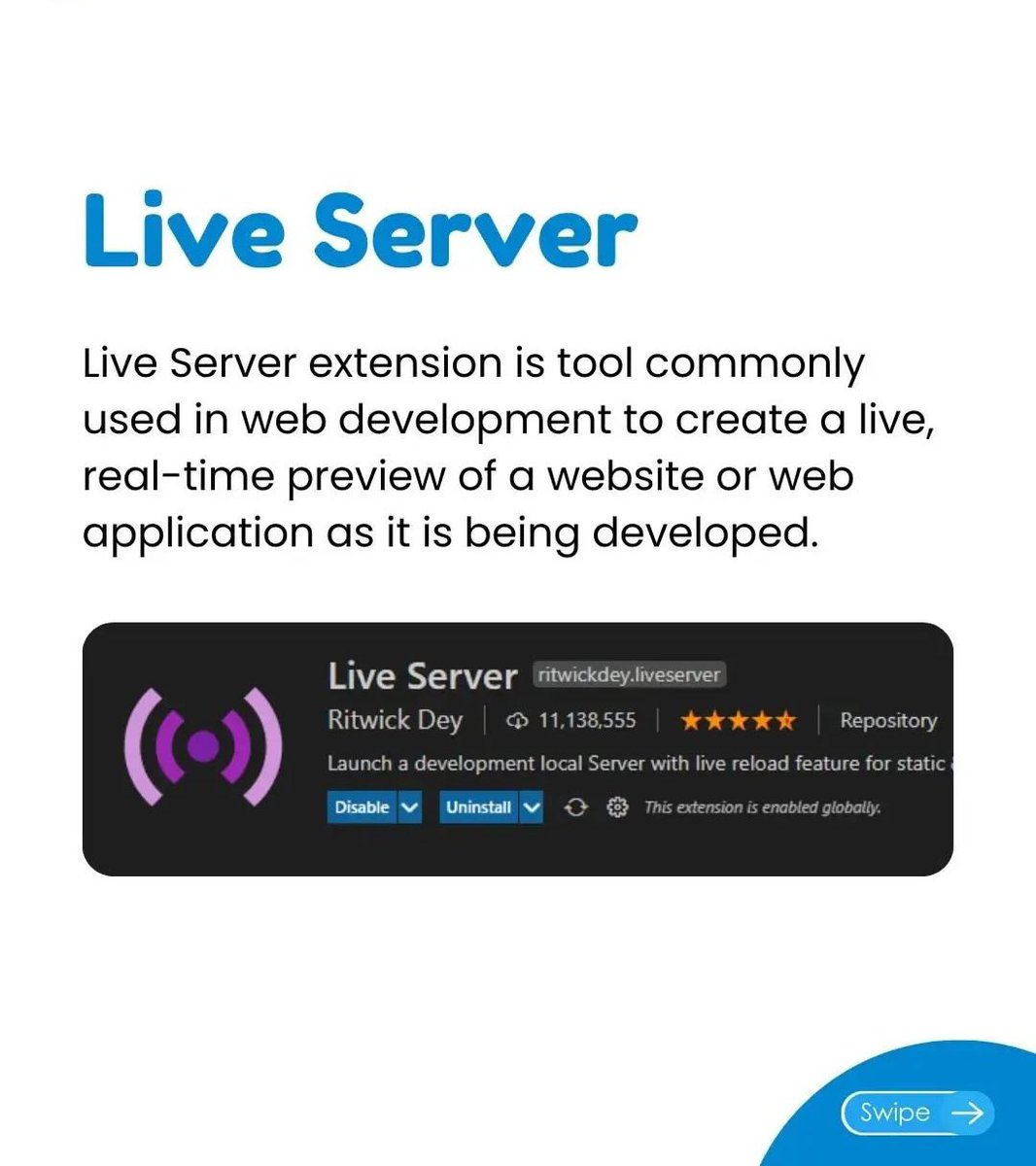 Bytant_group's tweet image. Boost your productivity with these essential VS Code Extensions.
Save time and code smarter.
#bytantinnovativegroup
#VSCodeExtensions #CodingTips