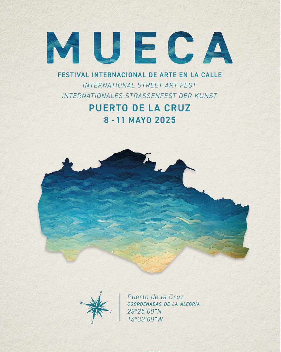 🎭 Del 8 al 11 de mayo de 2025, el #FestivalMueca vuelve a llenar de magia las calles y la historia de Puerto de la Cruz.  

🌟 Marca el rumbo y prepárate para seguir las #CoordenadasdelaAlegría