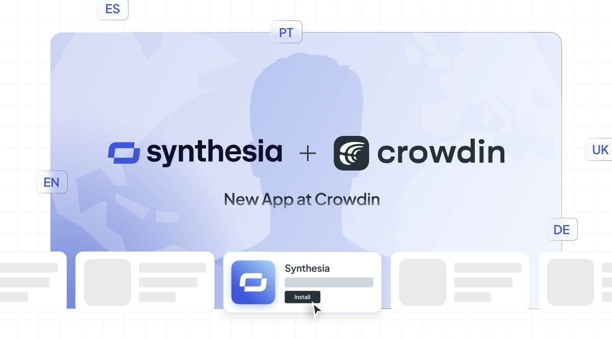 Try a new app by Crowdin that automates <a href="/synthesiaIO/">Synthesia 🎥</a> video localization.

✔ Import to Crowdin
 ✔ Translate with WYSIWYG preview
 ✔ Auto-generate localized versions

Less manual work, more efficiency. Try for free 👇

l.crowdin.com/7uwRiYE
