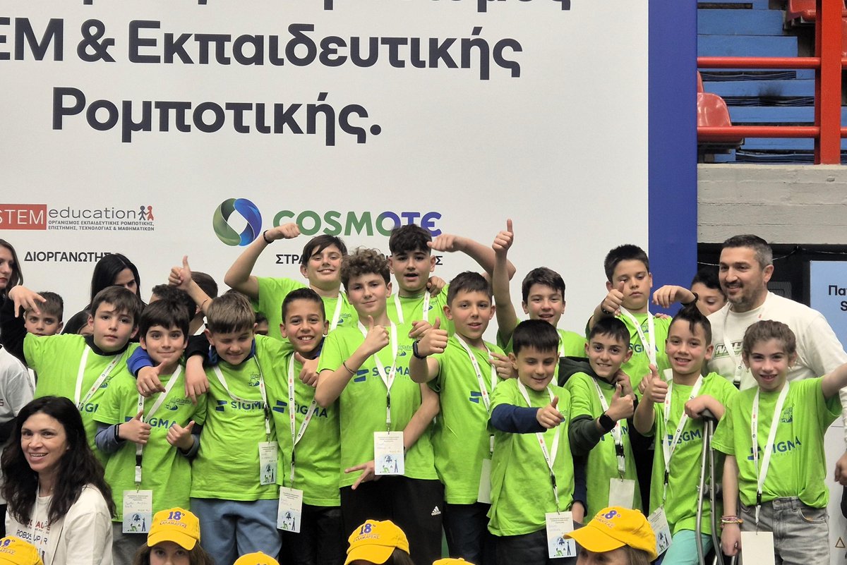 vironas's tweet photo. Η ομάδα Robo8o κατέκτησε την 1η θέση στον Πανελλήνιο Διαγωνισμό Ρομποτικής https://t.co/FSgDCiN9el https://t.co/2yE0jRZHMn