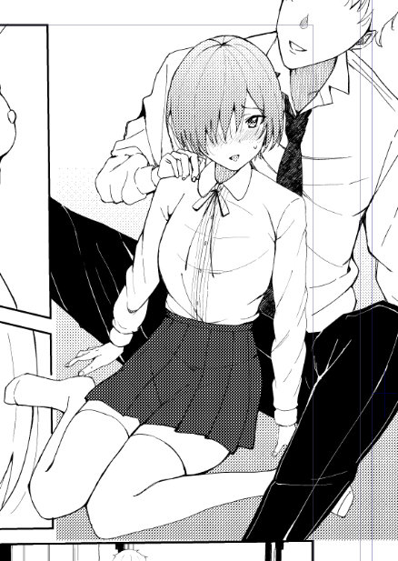 ネーム→下描き→ペン入れどころか箇所によっては後から気になってきて4回くらい描きなおしてる…。服も苦手だからどうにかしたいな 