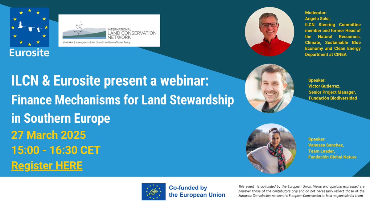 Víctor Gutiérrez (@paleartico) on Twitter photo El miércoles a las 3pm estaré conversando con <a href="/angelosalsi1/">Angelo Salsi</a> y Vanessa Sánchez de <a href="/FGlobalNature/">Fundación Global Nature</a> sobre mecanismos financieros para el impulso de la custodia del territorio en un seminario organizado por el ILCN y Eurosite. Animaos a participar: lincolninst.zoom.us/webinar/regist… El miércoles a las 3pm estaré conversando con <a href="/angelosalsi1/">Angelo Salsi</a> y Vanessa Sánchez de <a href="/FGlobalNature/">Fundación Global Nature</a> sobre mecanismos financieros para el impulso de la custodia del territorio en un seminario organizado por el ILCN y Eurosite. Animaos a participar: lincolninst.zoom.us/webinar/regist…