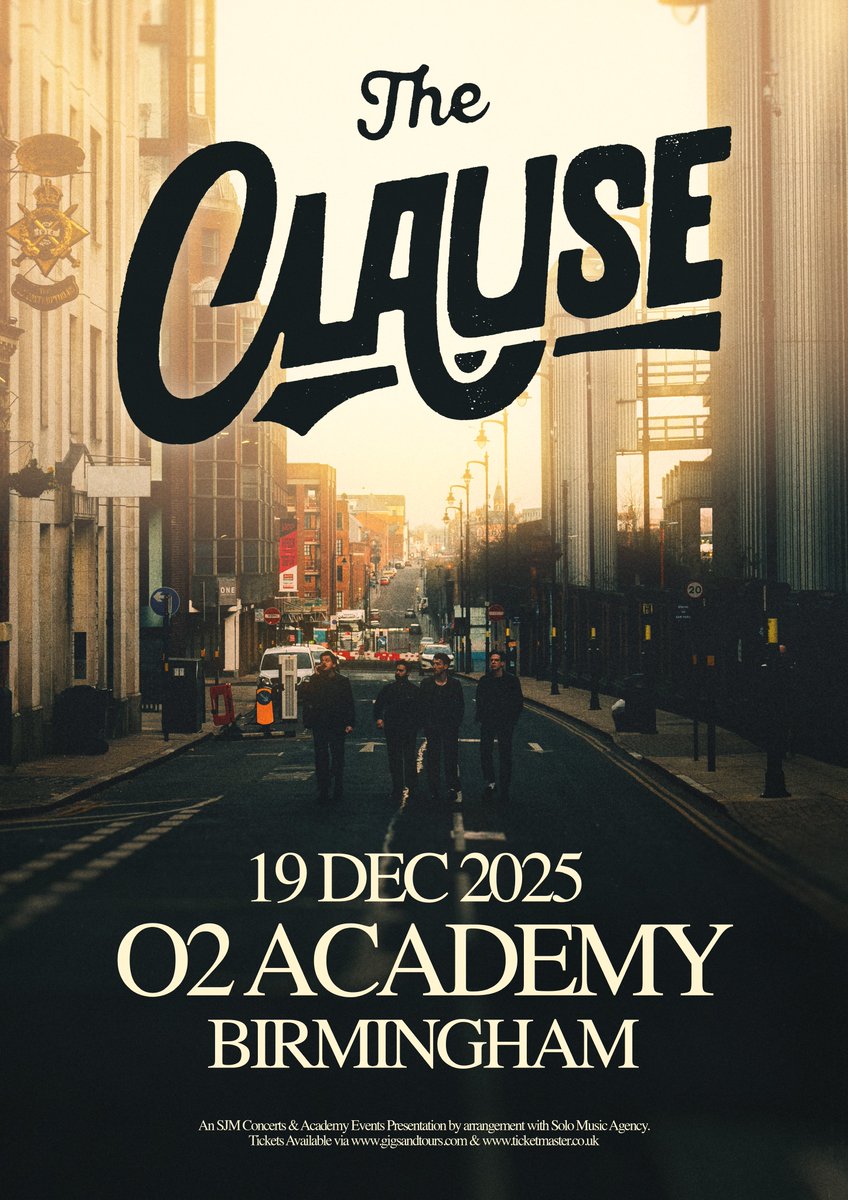 BIRMINGHAM!

We’re coming home for the biggest night of our lives, 3,000 of you on hometurf🤯

We take on the notorious 02 Academy as an Independent band on December the 19th. One for the history books…

Sign up to our openstage for pre sale access on Wednesday at 10am🎫