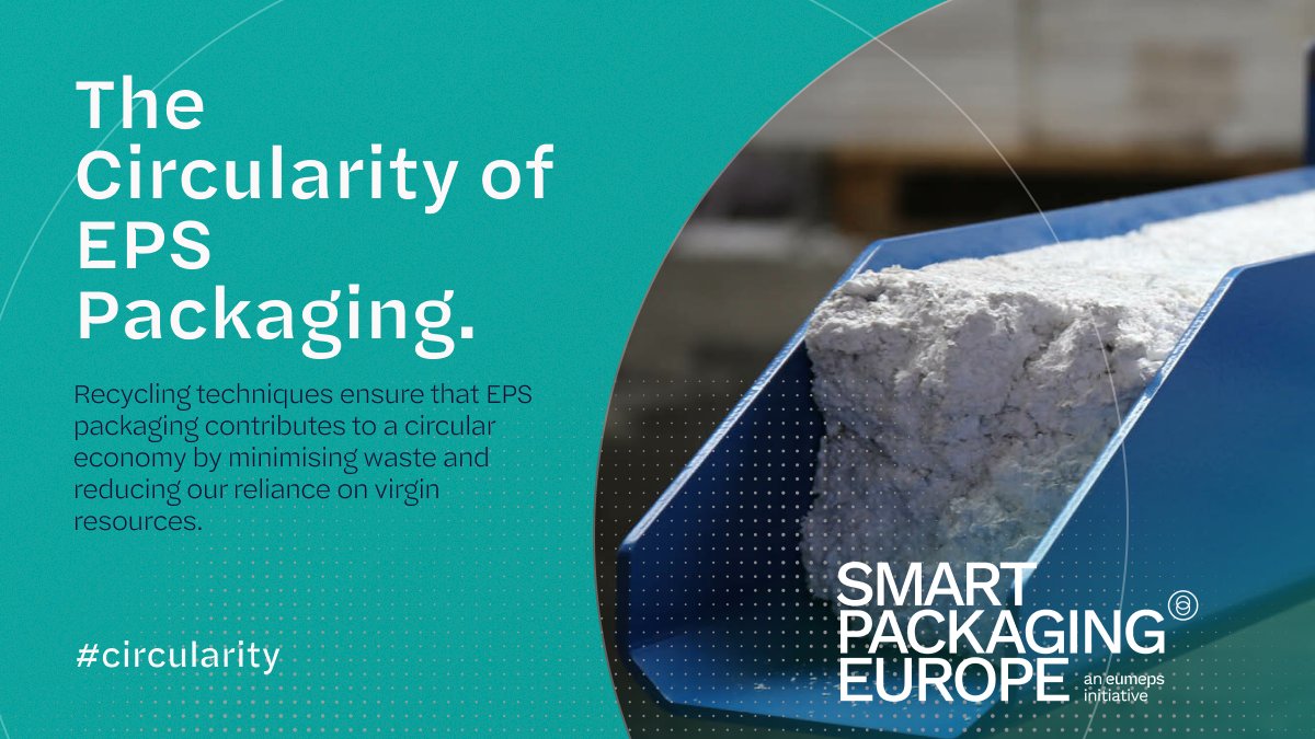 ♻️ EPS packaging is 100% recyclable! It supports a sustainable packaging loop and a circular economy in Europe. 🌍 

🔗 Learn more: eumeps.eu/topics-packagi… 

#eumeps #eps #packaging #circularity #recycling #sustainability #circulareconomy