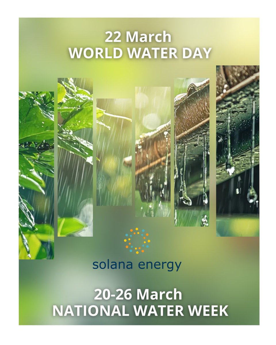 World Water Day – 22 March may have fallen on a public holiday this year, but its message remains just as important today.

As we continue to observe National Water Week (20–26 March), Solana reaffirms our commitment to protecting and preserving our most vital resource — water.