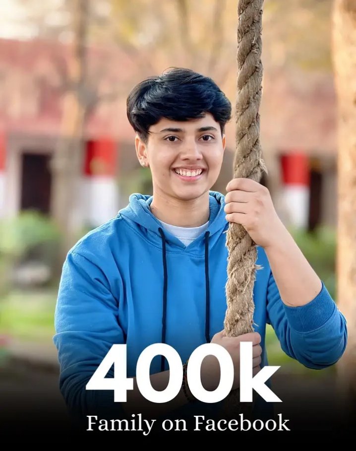 आज हमारे फेसबुक अकाउंट ₹4 लाख सदस्यों का परिवार बन गया 

यह संख्या दिन-प्रतिदिन बढ़ती जा रही है। आपका प्यार और आशीर्वाद 

ऐसे ही बना रहे। मेरे साथ Facebook पर जुड़ने के लिए आपका धन्यवाद।🧿❤️