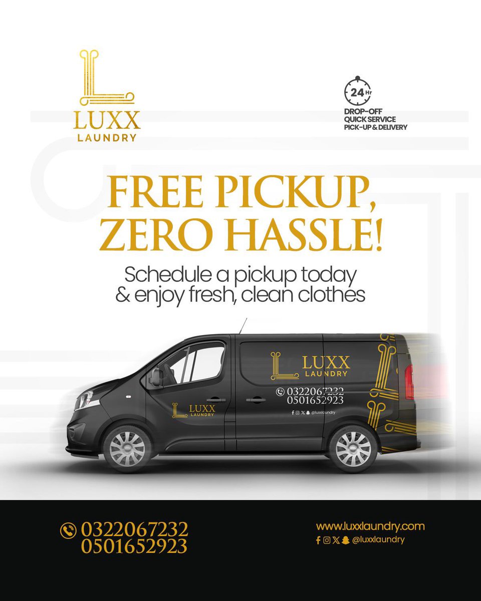 LuxxLaundry's tweet photo. Experience the ultimate in laundry convenience at Luxx Laundry with free pickup and 20% off (T&amp;C apply). 
Call now!!! 0322067232 / 0501652923 https://t.co/GLR1peOsbV