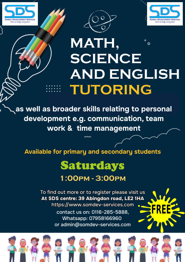 We have Math, Science, and English tutoring running. Admissions are open for primary &amp; secondary students. 📚

Please share this with anyone who might need it.

📷 For more information: somdev-services.com/tuition #Tutoring #Education #SDS