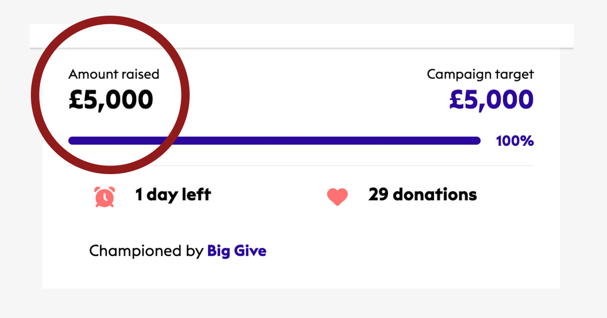 JAMontheMarsh's tweet image. THANK YOU to everyone who gave to this important project with @BigGive!
One can still give until noon tomorrow: donate.biggive.org/campaign/a05WS…