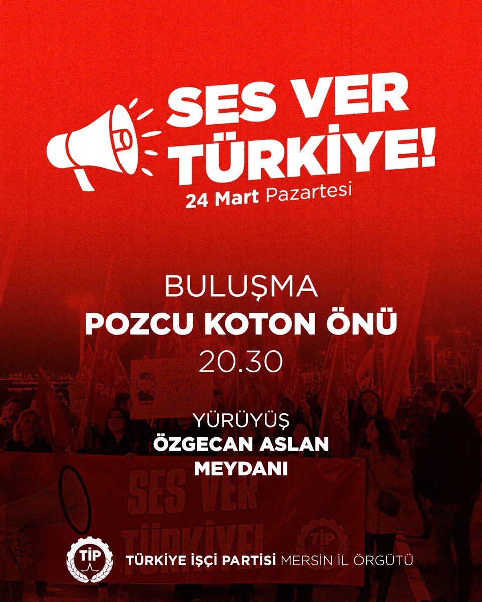 Özgecan Aslan Meydanına yürüyoruz! #sesvertürkiye

Yılmıyoruz, geri adım atmıyoruz, irademize sahip çıkmak için omuz omuza durmaya devam ediyoruz. 

Biz yılmayacağız, siz kaybedeceksiniz!