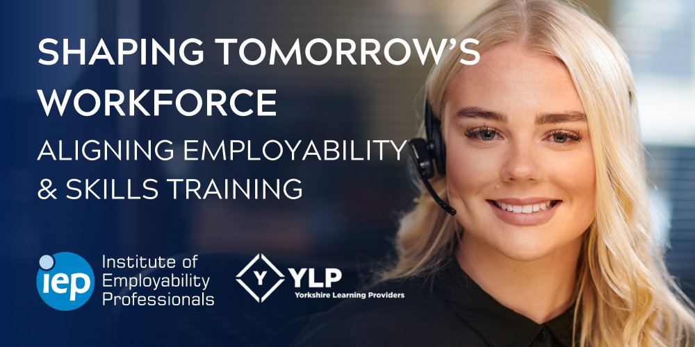 Tomorrow, we are hosting our Shaping Tomorrow's Workforce: Aligning Employability &amp; Skills Training webinar with the team at <a href="/IepInfo/">Institute of Employability Professionals</a> 

Today marks your last chance to book!

eventbrite.co.uk/e/125935704381…

#Employability #Skills #Yorkshire