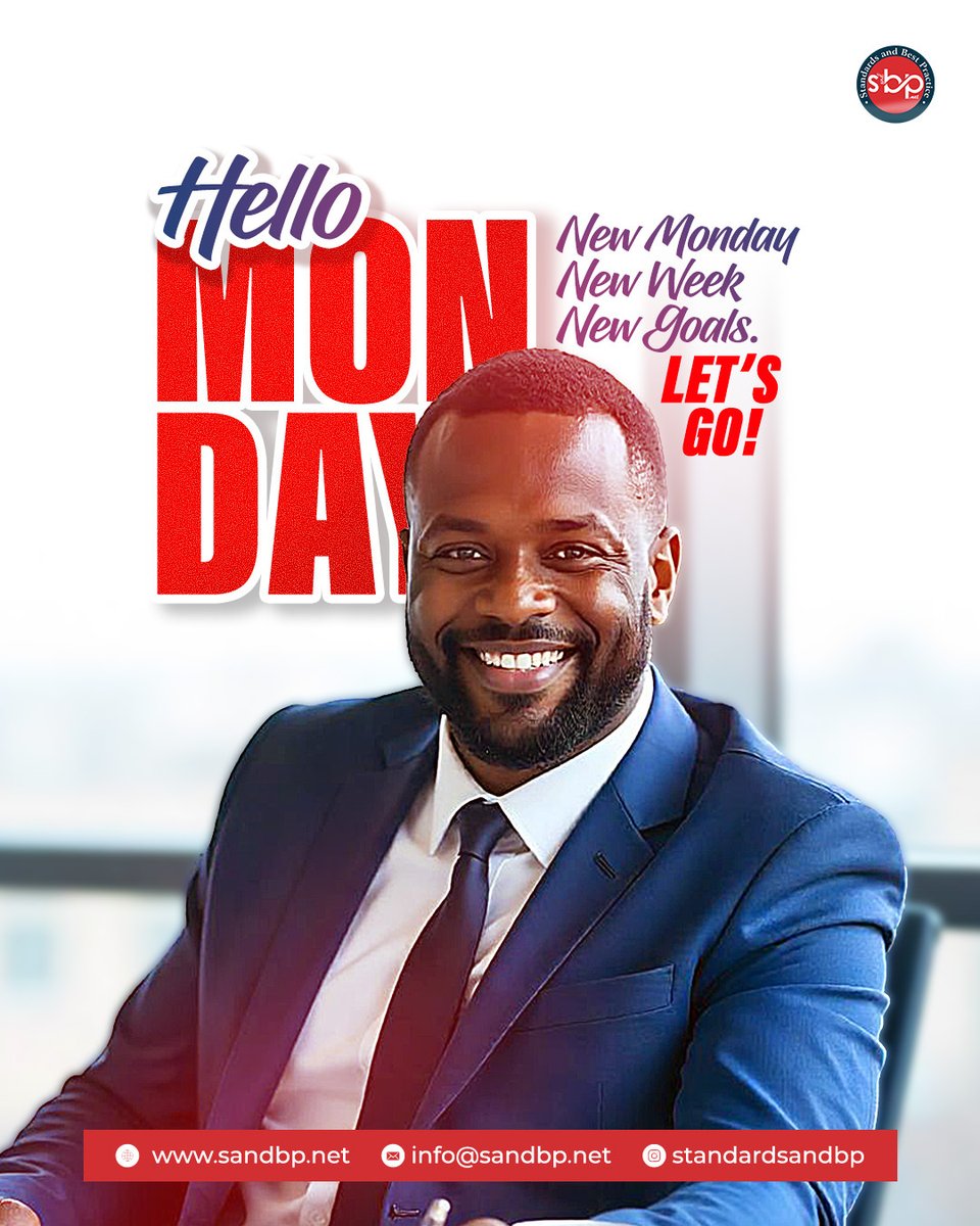 SandBPGlobal's tweet photo. New Week!

New Monday!

New Goals!

Let's go people, Let's make it happen!
https://t.co/UJAZqu5H5n

#sandbp #ISOframeworks #Managementsystems #Professionals #newweek https://t.co/oDoMt4fG5V