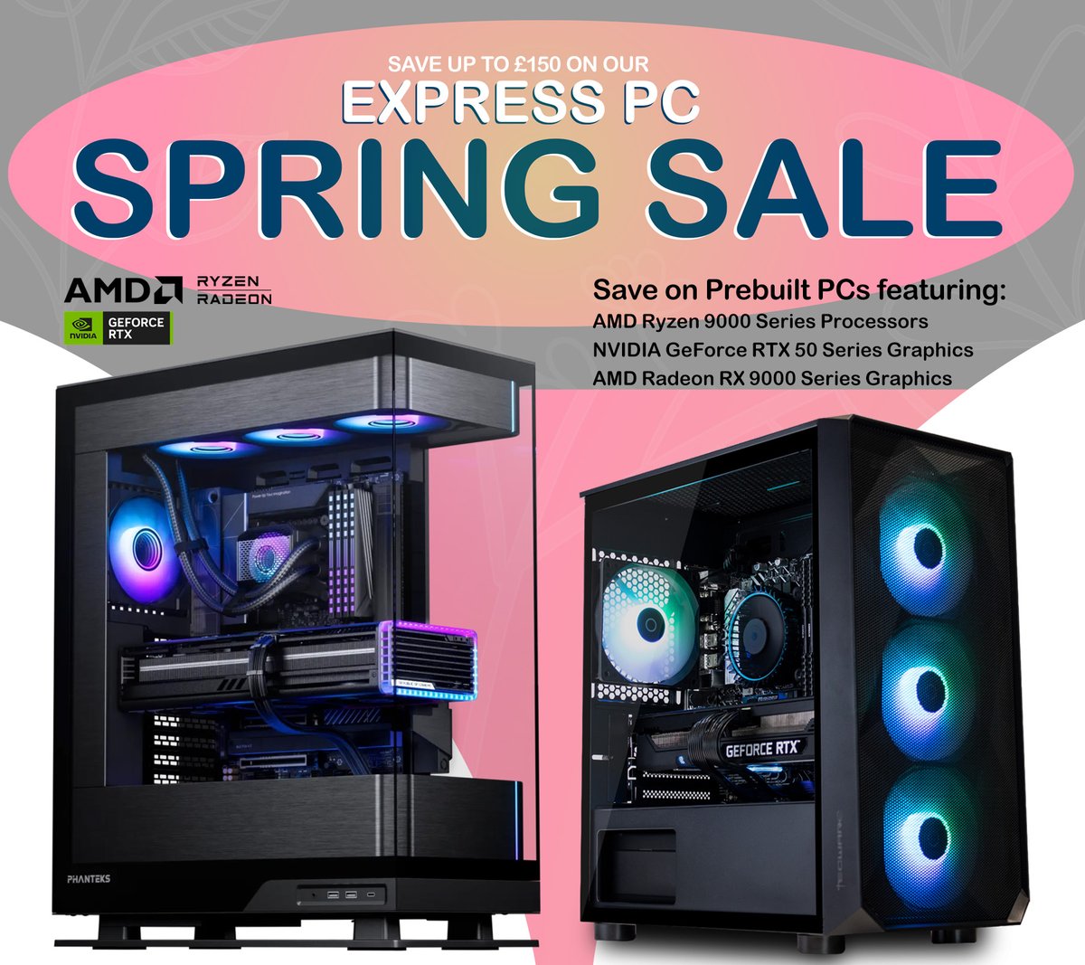 🌷Our Spring Sale is now live! 🌷And we're here to put a spring in your gaming step with savings to be had on our Express PCs. Built and dispatched in 3-5 working days, and with up to £150 off. Explore our Spring Sale now 👉fiercepc.co.uk/spring-sale-20…