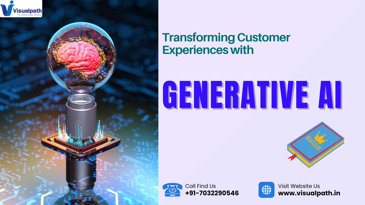 anikasharma98's tweet photo. I just published Transforming Customer Experiences with Generative AI: A Guide to Personalization https://t.co/L7VBBryYyU 
@VisualpathPro 

#visualpath #generativeai #machinelearning #deeplearning #artificialintelligence #neuralnetworks #aitechnology #cnnmodels #computervision https://t.co/tZePcYwSSE