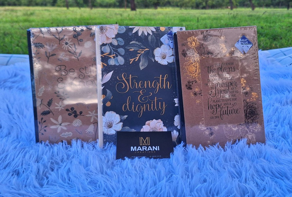 MaraniCreations's tweet photo. Hard Cover-Bound &amp; Spiral Bound Journal✨️
F1 &amp; F3: K20,000 
F2: K28,000 
○Has 192 Pages
●Has a scripture on each page

+265981269093
Lilongwe https://t.co/XlHEqj5uCy