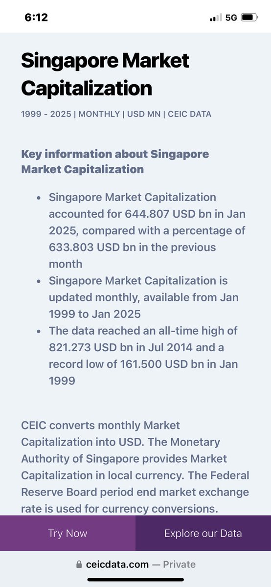 LimPrimus's tweet photo. Somebody says Tesla is finished. Its markets capitalization is bigger than all the shares in Singapore share markets combined https://t.co/WzDIfNZOyB