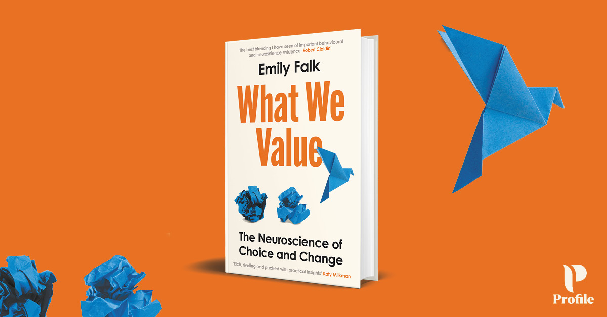 ProfileBooks's tweet image. Our choices shape who we are – but what determines how we make our choices?

#WhatWeValue by Emily Falk, an exploration of the hidden calculations that govern our decision making, is out on 10th April.

Pre-order your copy now: tinyurl.com/WhatWeValueBook