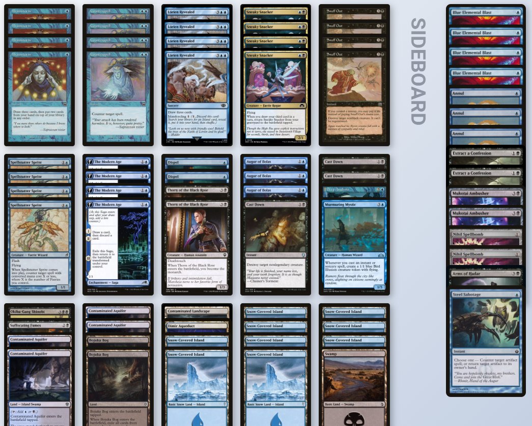 passoldani (@passoldani) on Twitter photo #paupergeddon recap:
- Main event: lost the win and in, I was playing a traditional UB faeries list
- Rebound (280+ players): 5-1-1 into splitting the prize, and I was happy to have switched towards a <a href="/samubarff/">Samuel (barff)</a> 's UB list, that's more playble into Jund and Affinity.
(1/2) #paupergeddon recap:
- Main event: lost the win and in, I was playing a traditional UB faeries list
- Rebound (280+ players): 5-1-1 into splitting the prize, and I was happy to have switched towards a <a href="/samubarff/">Samuel (barff)</a> 's UB list, that's more playble into Jund and Affinity.
(1/2)