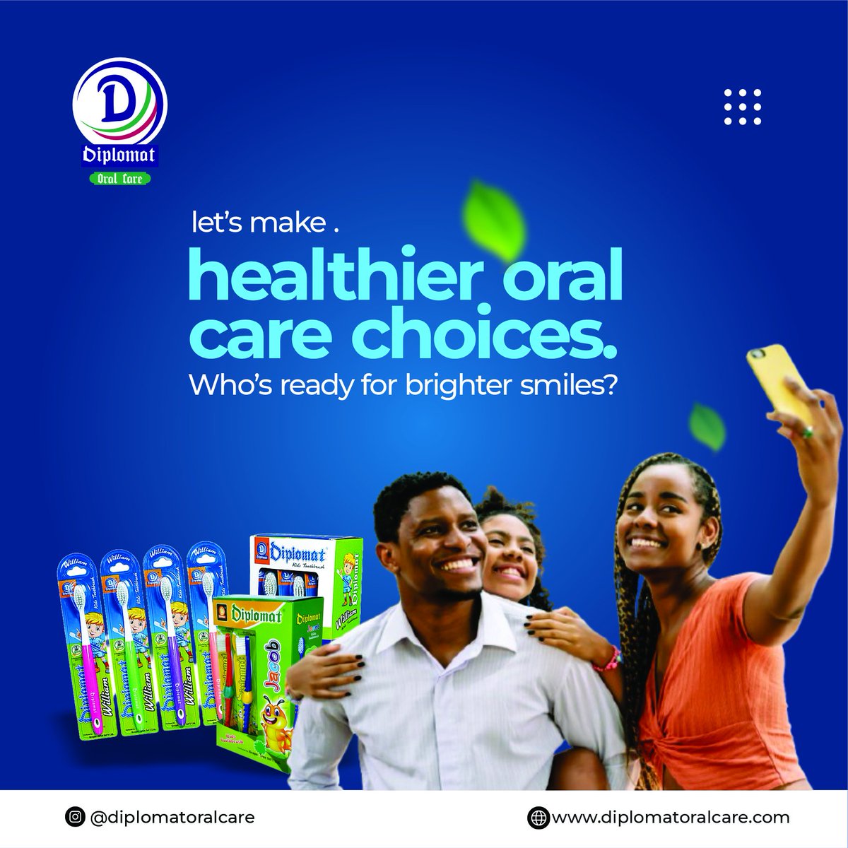 Diplomatoralc's tweet photo. New week, new smile goals! Let's make healthier oral care choices together. Who's ready for brighter smiles with Diplomat Oral Care?

 #DiplomatOralCare #HealthySmile #OralHealth https://t.co/zWejoXYnrO