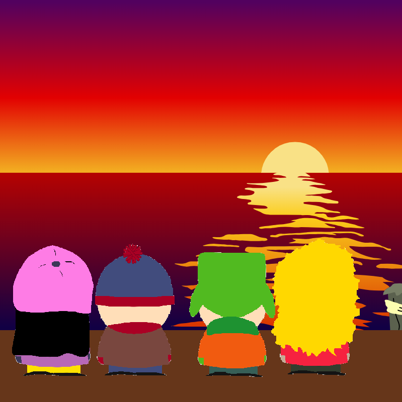MikeMorris1988's tweet photo. Stendy and Kybe Watches the Sunset #southpark #sptwt #spstendy #stendy #spkybe #kybe https://t.co/8lm6bcR6wW