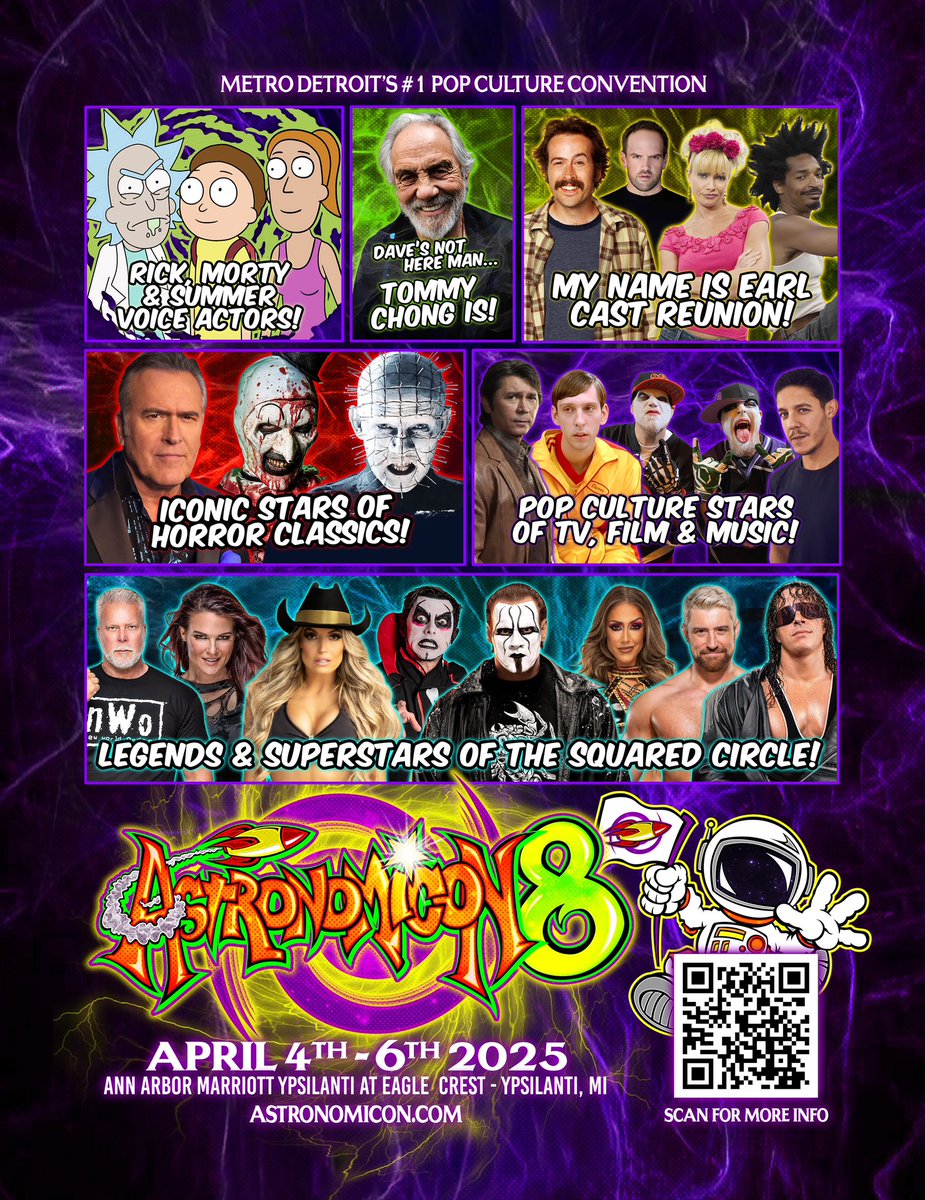 Majik Ninja Entertainment (@majikninjaent) on Twitter photo There’s something for everyone <a href="/AstronomiconMI/">Astronomicon</a> 8️⃣‼️
Who are you most looking forward to meeting?
Don’t miss the out of this world fun, April 4th to 6th in Ann Arbor, Marriot Ypsilanti at Eagle Crest, Ypsilanti, Michigan 🚀
More details ➡️ astronomicon.com There’s something for everyone <a href="/AstronomiconMI/">Astronomicon</a> 8️⃣‼️
Who are you most looking forward to meeting?
Don’t miss the out of this world fun, April 4th to 6th in Ann Arbor, Marriot Ypsilanti at Eagle Crest, Ypsilanti, Michigan 🚀
More details ➡️ astronomicon.com
