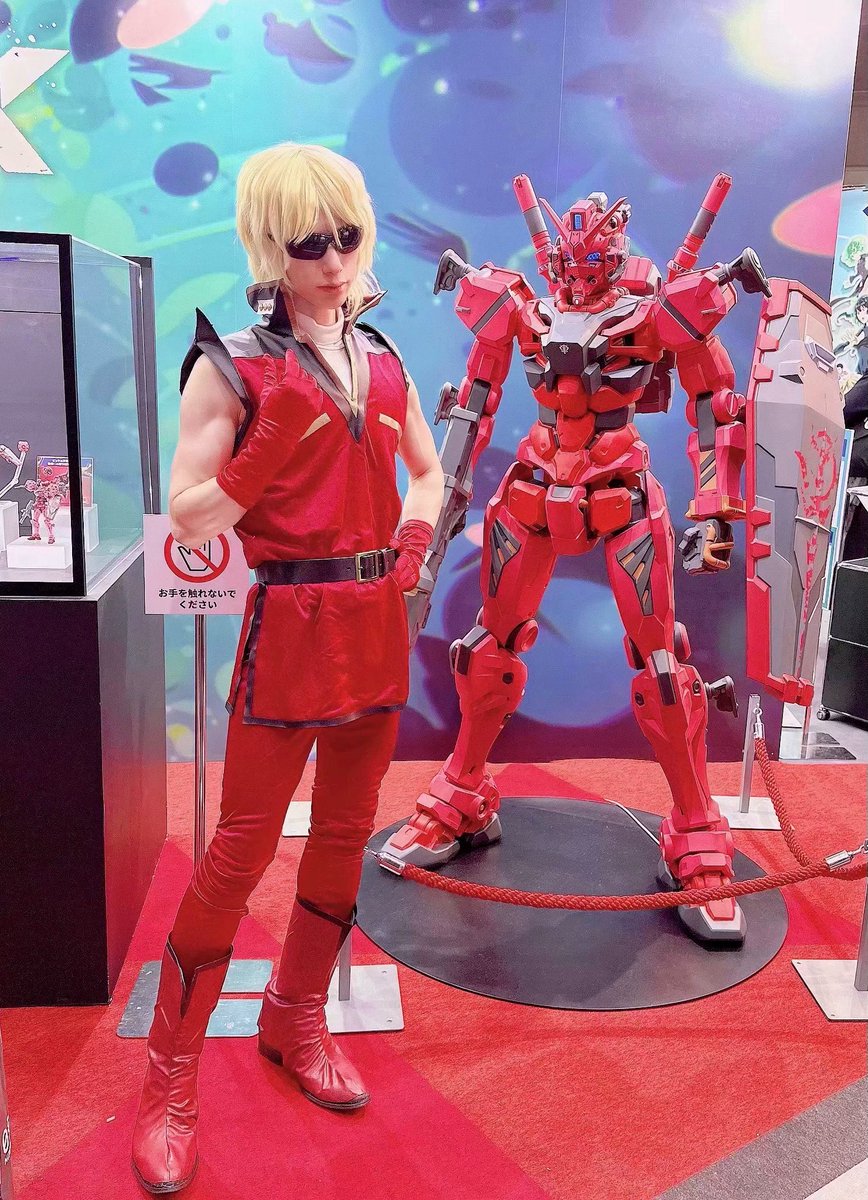 chappppppppp's tweet image. Gquuuuuuxの赤いガンダムと❗️

#AJコスプレ
#AnimeJapan2025