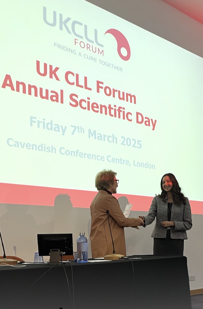 Congratulations to Vitoria Meyer Cantinho Pereira, who has won the annual prestigious Catovsky Prize

Vitoria was recognised for describing research that investigates the possibility of immunotherapy for Chronic Lymphocytic Leukemia patients