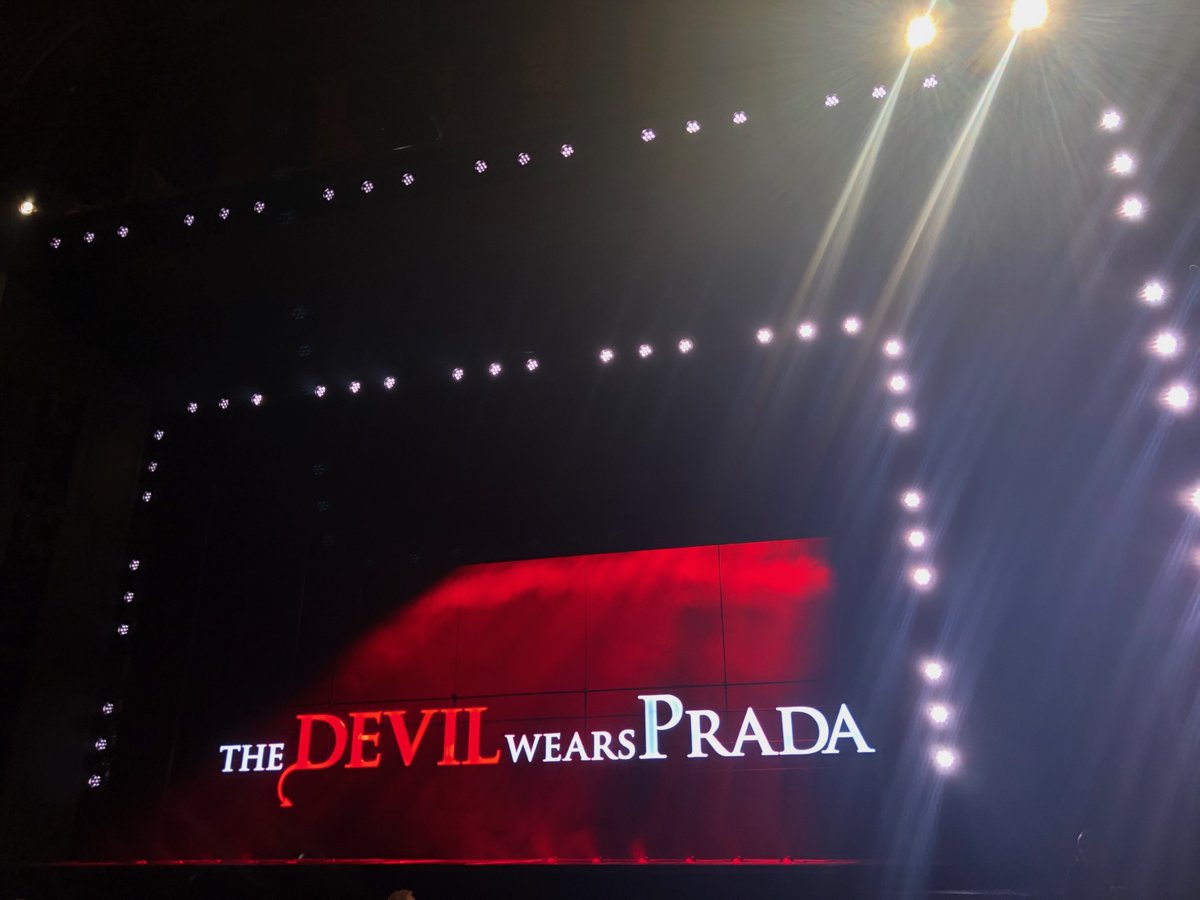 I loved this musical, however, I would urge anyone who pursues clothes &amp; fashion as the Holy Grail to find a more fulfilling path, &amp; the same goes for the empty ambition of the soul-destroying pursuit of thinness, anorexia being the Devil. #anorexia #eatingdisorders