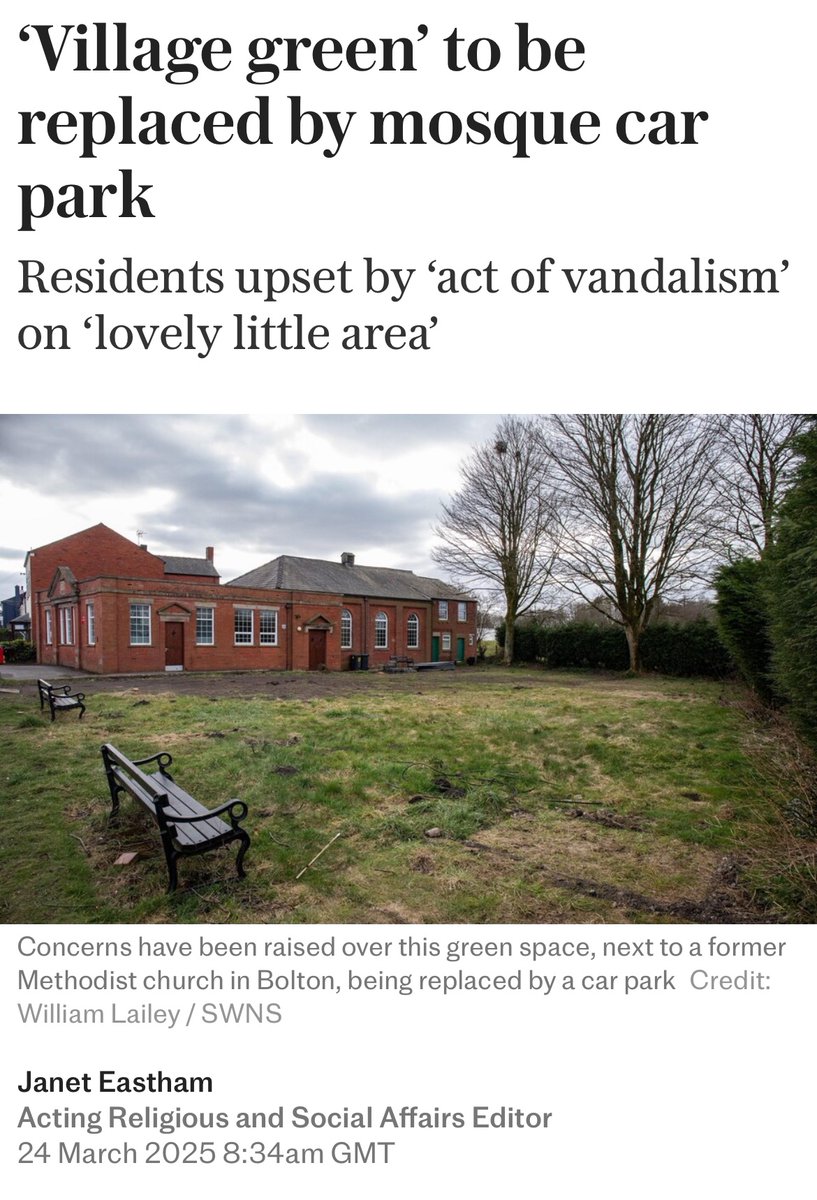They dug up a beloved village green, chopped down the Christmas tree, and now want to replace it with a mosque car park—without planning permission.

Locals are heartbroken. But speak up, and you’re branded the problem. Welcome to modern Britain.