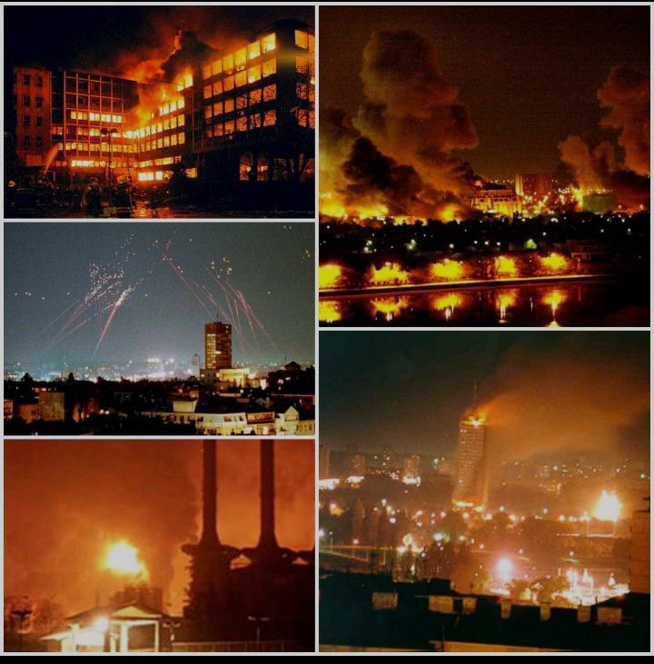 Cntrnrrzn's tweet photo. 📢🇷🇸—Allied Force: iniziava oggi l'aggressione della #NATO alla #Jugoslavia.

Il 24 marzo 1999 iniziava l'operazione NATO "Allied Force", una violenta campagna di bombardamenti terroristici volta a piegare lo Stato jugoslavo e ad allontanare dal potere il presidente Milosevic, ostile ai progetti di sottomissione e disgregazione del suo paese.

La violenta e non provocata aggressione della NATO portò alla morte di migliaia di civili, di cui almeno un centinaio bambini, oltre che di tre giornalisti cinesi colpiti durante il bombardamento deliberato dell'ambasciata della #RPC a Belgrado.

Il nostro stimato Presidente della Repubblica, l'amico della pace Sergio #Mattarella, all'epoca era vicepresidente del Consiglio (Governo Dalema I), e appoggiò l'aggressione immotivata ai danni di un paese pacifico.
Grazie a lui e ai suoi colleghi sull'Italia venne gettata la vergogna di aver fatto da base di partenza per gli aerei che portavano la morte in Jugoslavia.

🇮🇹Segui Contronarrazione