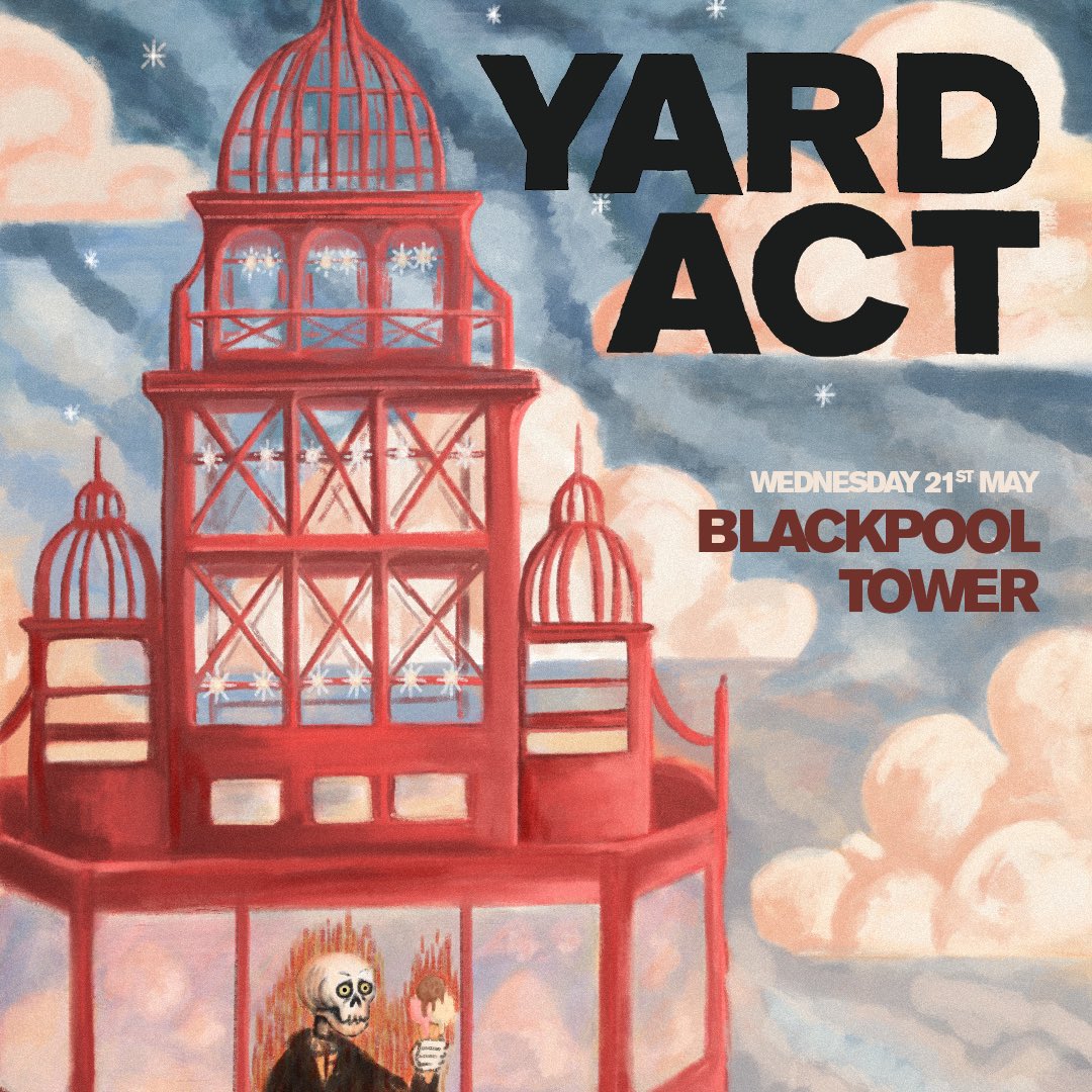 So, yeah... it must've been 2025... and we um... we didn't often go to Blackpool to play gigs... usually we just went once to support Foals Empress Ballroom. But for some reason this year we'd booked a warm up gig at Blackpool Tower 
Sign up for presale
yardact.lnk.to/register